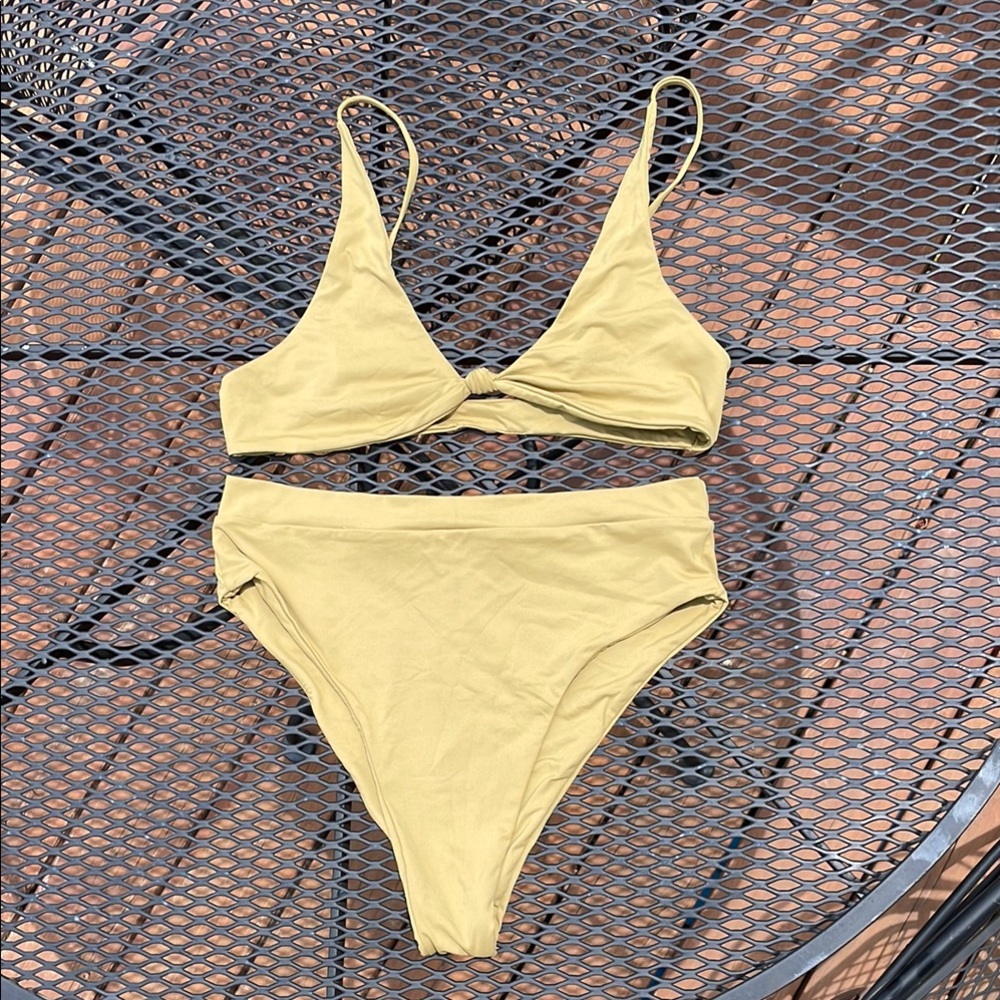 Olive green FP x Toast bikini set